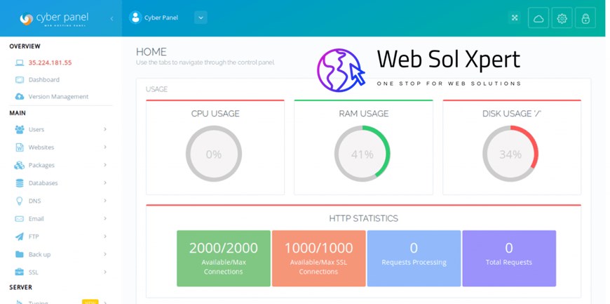 CyberPanel Best Linux Free VPS Control Panel Setup