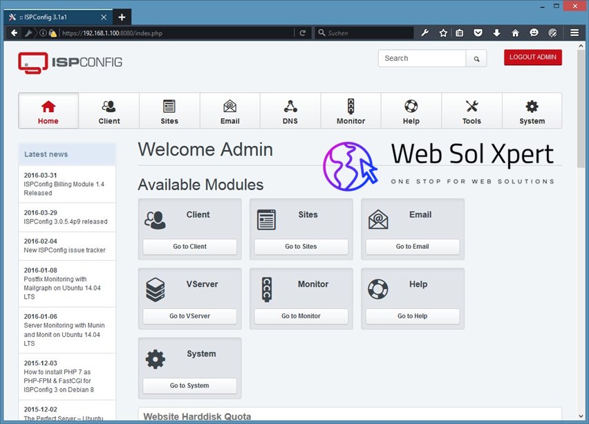ISPConfig Best Linux Free VPS Control Panel Setup